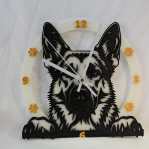 German Shepherd Clock